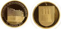 Deutschland/Hamburg - Goldmedaille Streng limitierte Goldmedaille a. d. Eröffnung d. Elbphilharmonie (217 St.) RAR -