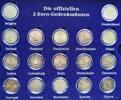 Eurozone - 17 x 2 Euro Gedenkmünzen 10 Jahre Euro-Bargeld in blauem Schuber inkl. Zertifikaten -