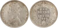 Indien 1 Rupee / Rupie - Victoria 1837-1901. -
