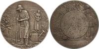 Frankreich Bronzemedaille versilberte Preismedaille(v. Rivet) für Leistungen im Garten- u. Obstbau, selten -