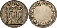 Frankreich - Silberne Hochzeitsmedaille v. Alexis Joseph Depaulis, Religion vereint -