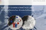 Deutschland 20 Euro - 50 JahreDeutsches Kinderhilfswerk, Originalverpackt, mit Folie -