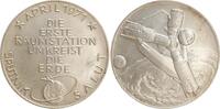 Deutschland/UdSSR - Medaille Feinsilbermedaille a.d. erste Raumstation der UdSSR, Sputnik Salut, selten -