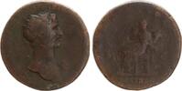 Römisches Reich Dupondius - Hadrian, 117-138. Fortuna n.l. sitzend -