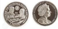Falkland Inseln 1 Crown - Wettlauf zum Südpol 1911. Amundsen und Scott -