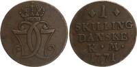 Dänemark 1 Skilling Christian VII., 1766-1808. -