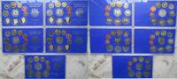 Deutschland - 1 Pf bis 5 DM 5 x DM-KMS 1995, Bundesrepublik Deutschland, A, D, F, G, J, je 12,68 DM nominal -