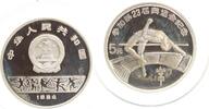 China 5 Yuan - Olympische Spiele, Los Angeles, Hochsprung, in Münzkapsel -