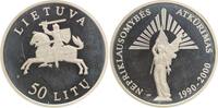 Litauen 50 Litu - 10 Jahre Unabhängigkeit - Nepriklausomybes Atkurimas, 1990-2000. -