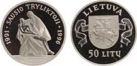 Litauen 50 Litu - 5 Jahre Unabhängigkeit - Sausio Tryliktoji, 1991-1995 -