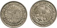 Deutschland 50 Reichspfennig - Stempeldrehung ca. 30° -