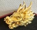 Samoa - 5 Dollars Rare außergwöhnliche vergoldete Drachenkopf-3D-Münze; Dragon Head, limitiert 888 -