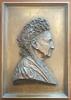 Kaiserreich - Relief-Plakette gr. Relief-Plakette v. Robert Wichmann a. d. 90. Geb. v. Marie Himmelheber, rar -