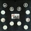 Kanada - 12x 25 Cent CAN Vancouver 2010 Sterling Silver Circulation Coin Set and Wafer -
