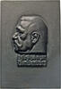 Deutschland Guss-Plakette - (v. Encke). Paul von Hindenburg (1847-1934). 80. Geburtstag. -