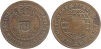 Brasilien - 40 / 80 Reis Maria I., 1786-1816. Mit Gegenstempel Wappen Potugal -