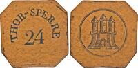 Deutschland - Hamburg - Marke zu 24 Schilling - THOR-SPERRE / Torsperre, Sperrgeld, Selten -
