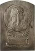 Frankreich Eins. versilberte Bronzeplakette a.d. Philatelistische Ausstellung in Sarrebourg -