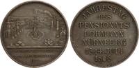 Deutschland/Kaiserreich - Medaille Versilberte Bronzemedaille 1906 v. Lauer a. d. Jahrestag des Pensionats Lohmann -