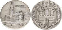 Deutschland - Silbermedaille kunstvoll gestaltete Feinsilbermedaille a.d. Hamburger Rathaus und Hamburg -