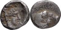 GREEK Kasolaba (Caria) Hemiobol Head of ram right / Youthful male head right,legend before and behind head -