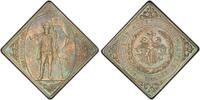 GERMANY Saxony Medal Klippe VIII. German Federal Shooting Leipzig Ag Cliff -