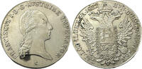 AUSTRIA EMPIRE 1 Thaler FRANCIS I. of Austria mint Prague -