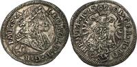 HOLY ROMAN EMPIRE BOHEMIA 1 Kreuzer LEOPOLD I. mint Kuttenberg , Kutná Hora, wavy, mintmaster CH.Krahe -