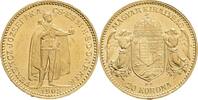 AUSTRIA-UNGARN 20 Korona K.B. FRANZ JOSEPH I. mint Kremnica -