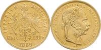 AUSTRIA-UNGARN 8 Gulden/20 Francs 1889 Francis Joseph I. mint Vienna XF+ 695,00 EUR  Excl. 25,00 EUR Verzending