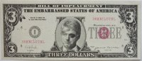 USA 3 $ Spaßnote -