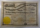 USA 1000 $ Street Improvment Fund Bond of the Corporation of the City of New York -