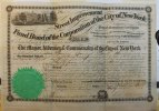 USA 1000 $ Street Improvment Fund Bond of the Corporation of the City of New York -