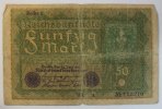 Deutsches Reich 50 Mark Rosenberg Nr. 62 a, Reihe 1, Serie: a, davor Großbuchstaben MC -