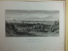 Tschechoslowakei Kupferstich Panorama von Prag -