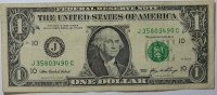 USA 1 $ Serie J -