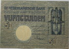 Niederlande 50 Gulden World paper money No.47 sehr niedrige Seriennummer 000653 einer der Ersten -