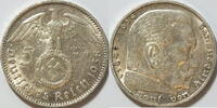 3. Reich 5 RM 1938 J ss 22,50 EUR  plus 14,49 EUR verzending