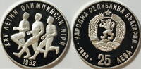 Bulgarien 25 Leva 1990 Olympische Barcelona 1992 Laufen PP gekapselt mit... 76,00 EUR  Excl. 14,49 EUR Verzending