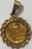 USA 5 $ Walking Liberty 5 $ incl. Fassung .585 Gold -
