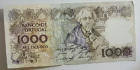 Portugal 1000 Escudos Standard Catalog of Worldpaper Money Nr. 181 f -