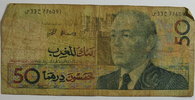 Marokko 50 Dirhams HASSAN II -