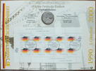 BRD 10 &euro; und 10 x 1 &euro; Kleinbogen 2000 10 Jahre Deutsche Einheit st FDC 51,95 EUR  Excl. 14,49 EUR Verzending