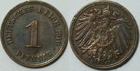 Kaiserreich 1 Pf 1910 D vz 1,00 EUR  plus 8,99 EUR verzending