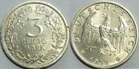 Weimar 3 Mark Kursmünze -