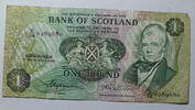 Bank of Scotland 1 Pfund World Paper Money 111 e, -