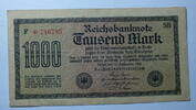 Deutschland 1000 Mark World Paper Money 76 b, WZ Hakensterne, -