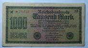 Deutschland 1000 Mark World Paper Money 76 b, WZ Hakensterne, -