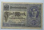 Deutschland 5 Mark World Paper Money 56 b, KN: 8-stellig -