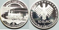 Deutschland 10 Euro 175 Jahre Eisenbahn -